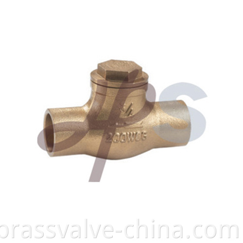 Brass Solder Check Valve